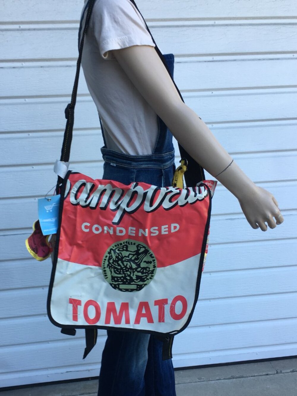 NWT Andy Warhol Loop NYC Campbell's Tomato Soup Can Messenger Bag Crossbody
